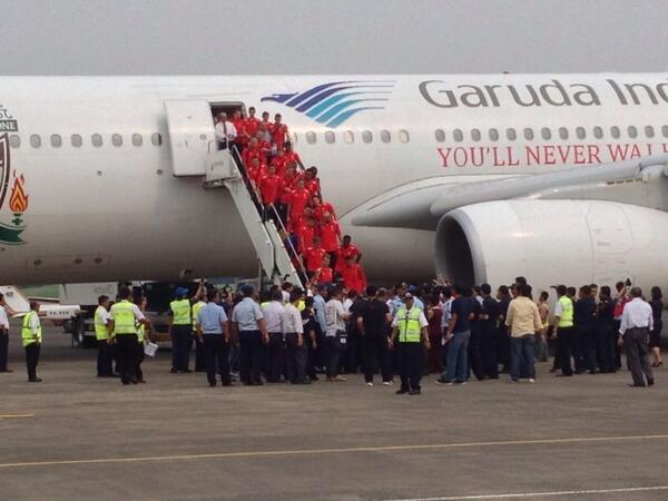 Foto-foto kedatangan Liverpool ke Indonesia 