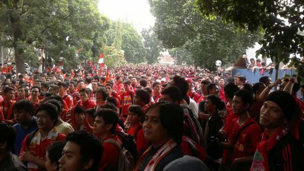 Foto-foto kedatangan Liverpool ke Indonesia 