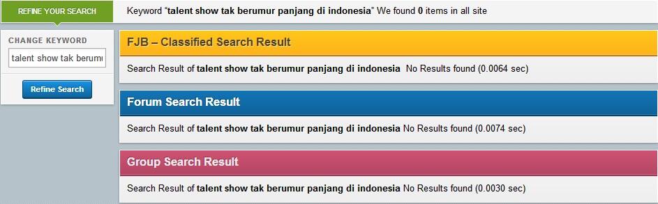 Talent Show "Tenggelam" Di Indonesia