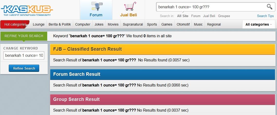 benarkah 1 ounce= 100 gram???