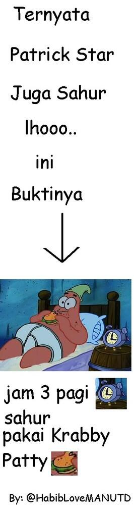 Ternyata Patrick Star Juga Sahur