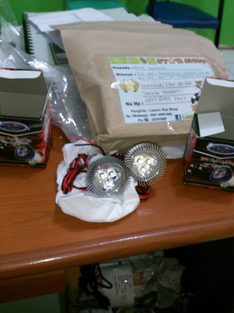 Fog Lamp, Lampu Sorot LED Cree / LED Luxeon, Irit Listrik, Anti Air, Bisa Semua Motor