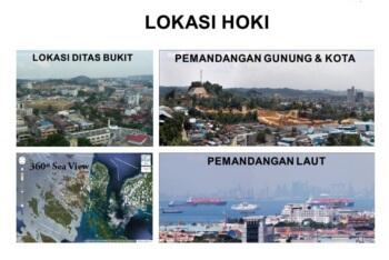 Pemandangan Singapore dari apartemen kota batam