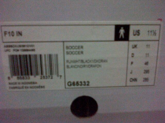 Sepatu Adidas F10 Lionel Messi ORI BNIB
