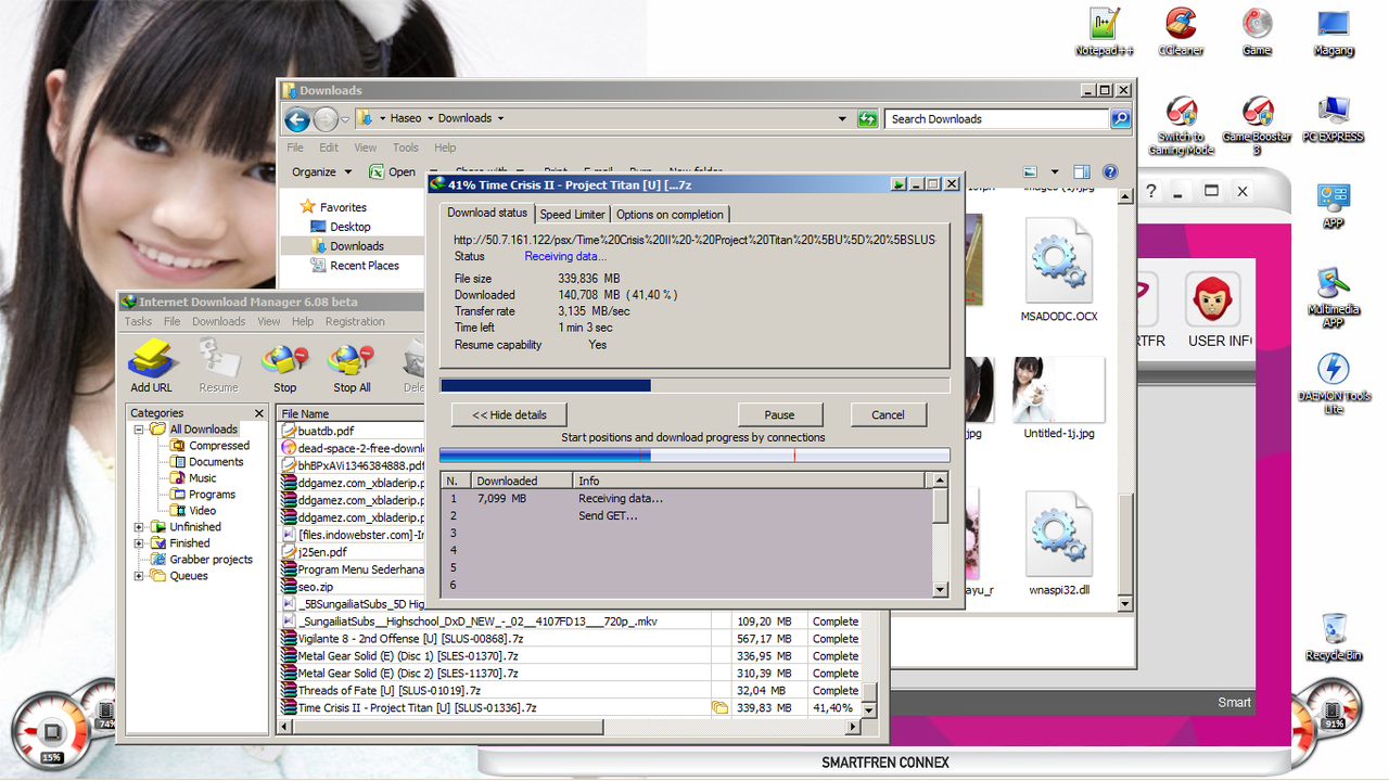 TRICK KONEKSI SMARTFREN UP 3.2 MB/SEC &gt;3.7MB/SEC