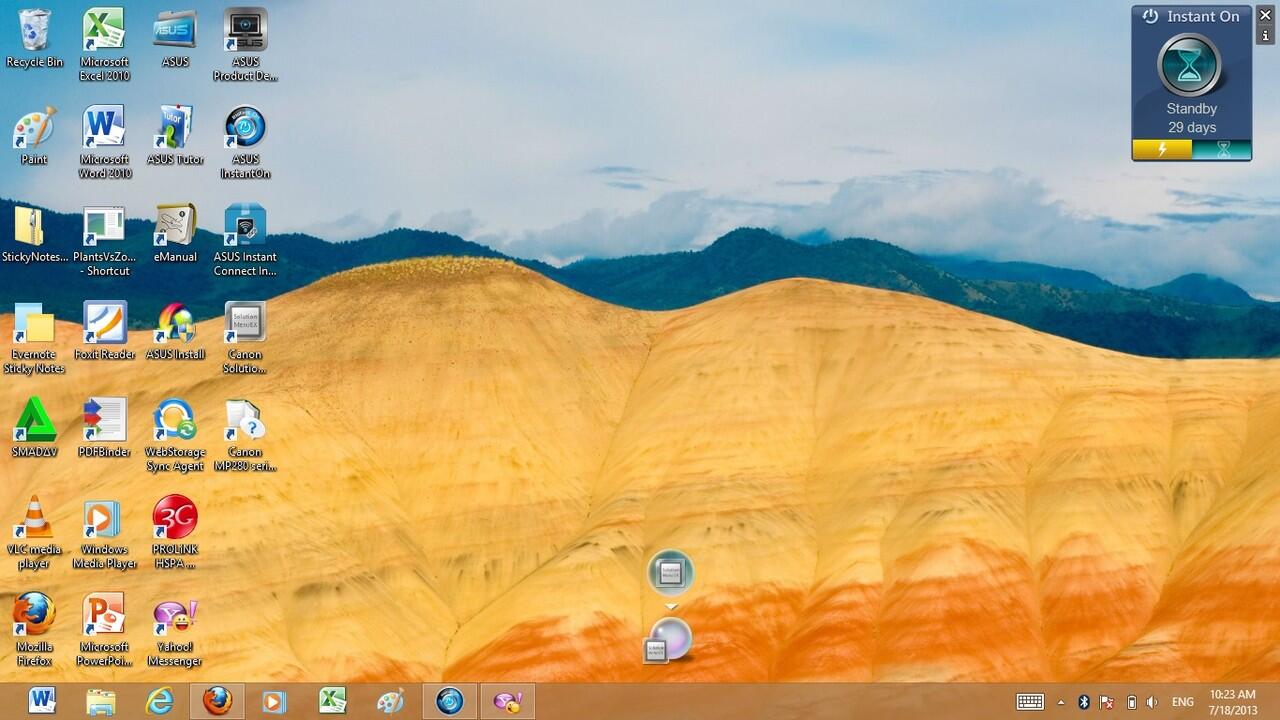HELP: icon windows di laptop ane ilang :(