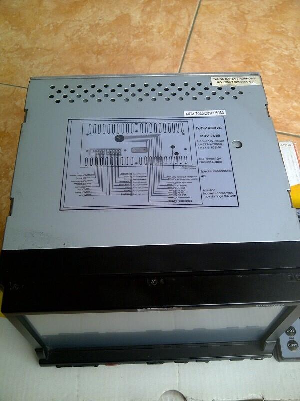 Jual Head unit multimedia Mvidia 7033