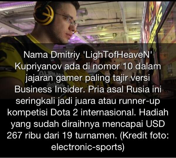 10 Gamer Paling Tajir Sejagat