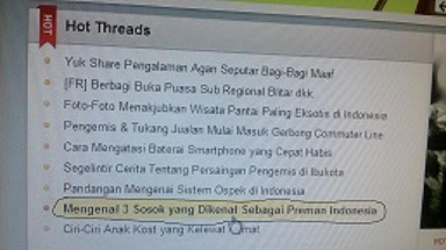 Inilah 3 Preman Besar Indonesia