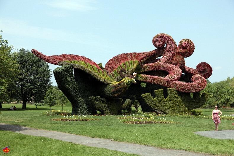 &#91;KEREN&#93; Indahnya Patung Raksasa Pada Pameran Mosaiculture 2013