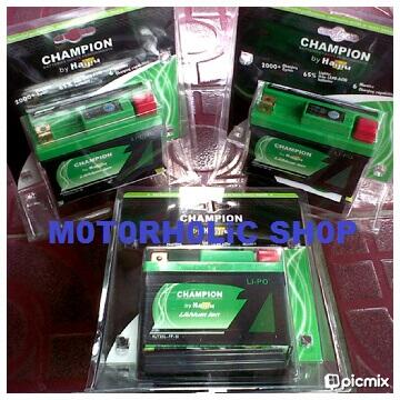 Jual ACCU AKI LITHIUM ION CHAMPION (Free Ongkos kirim JABODETABEK)