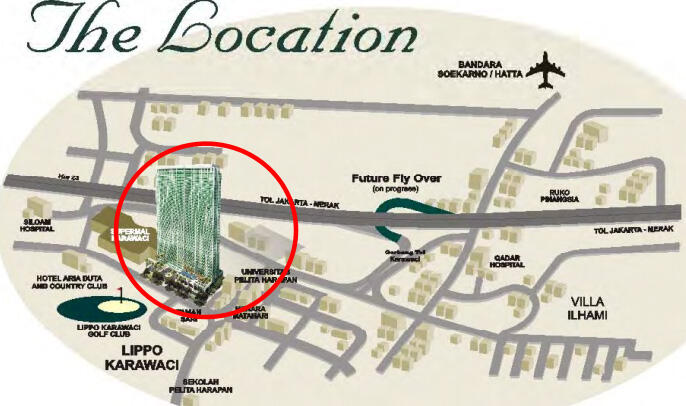 FOR SALE: U Residence Apartment, Lippo Karawaci