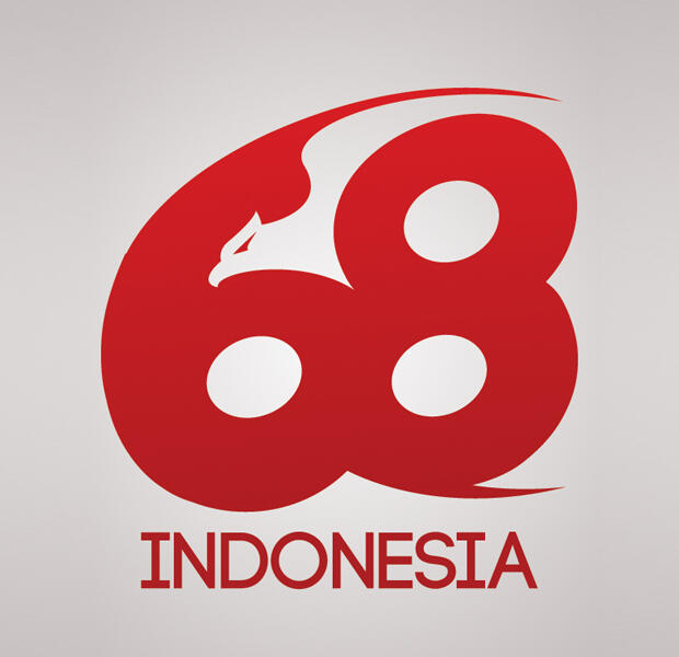 Logo HUT Ke-68 RI Versi Gaul