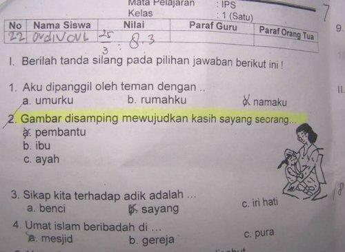 UJIAN ANAK SD SEKARANG