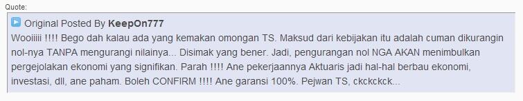 1 Januari 2014, Perubahan Rp 1.000 Jadi Rp 1 Bakal Dimulai