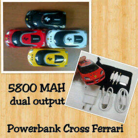 POWER BANK CROSS EDITION MOBIL FERARI 5800MaH MURAH