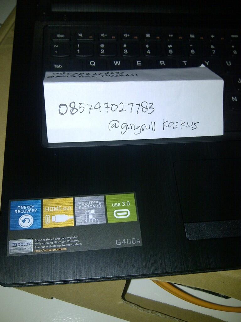 LENOVO G400S-6485 Ci5-3230M 2.6-3.2GHz | 4GB+500GB | Nvidia G720M 2GB | DOS_DVD-RW