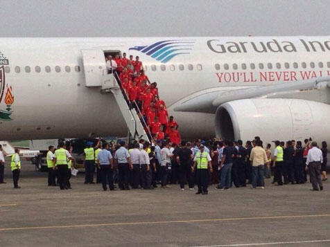 Desain Khusus Pesawat Garuda Indonesia Bikin Kagum Pemain Liverpool