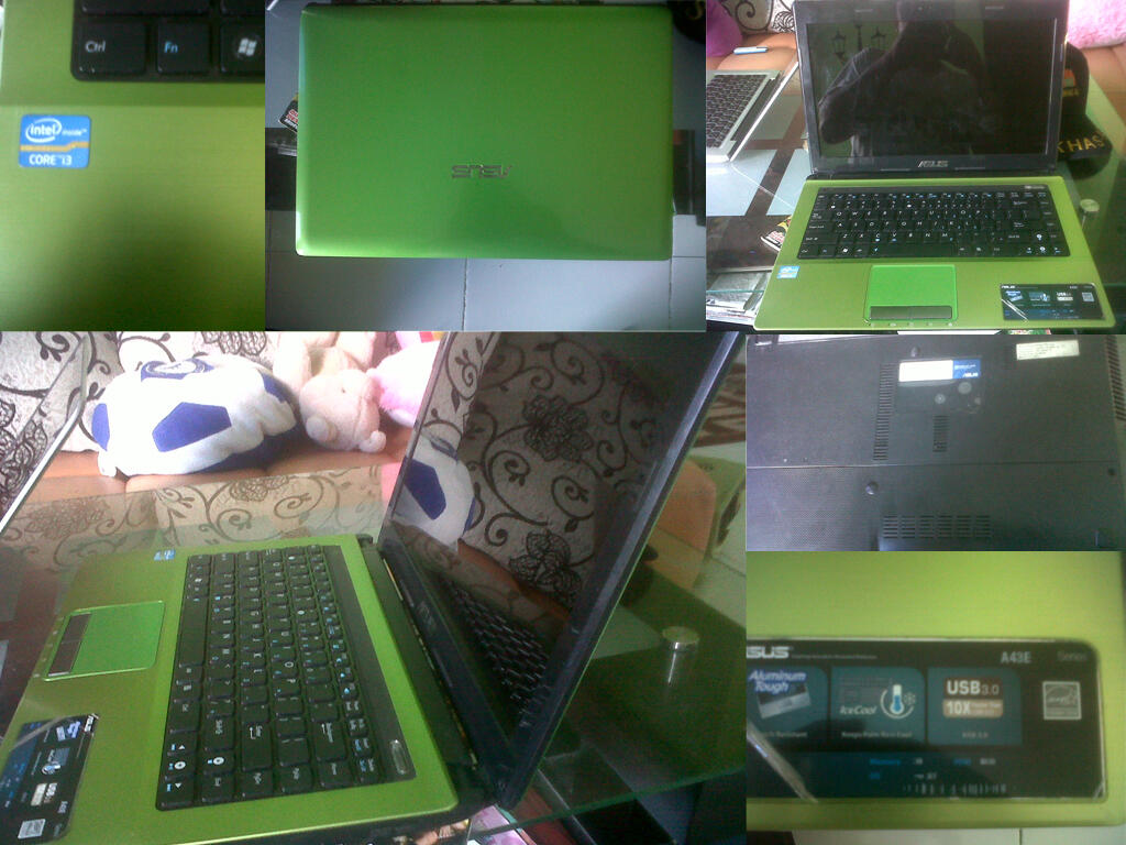 Asus A43E Green Mulus Oke.Cocok Angkut Gan