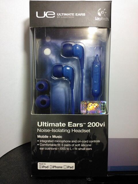 Headset LOGITECH Ultimate Ears 200vi Blue - New
