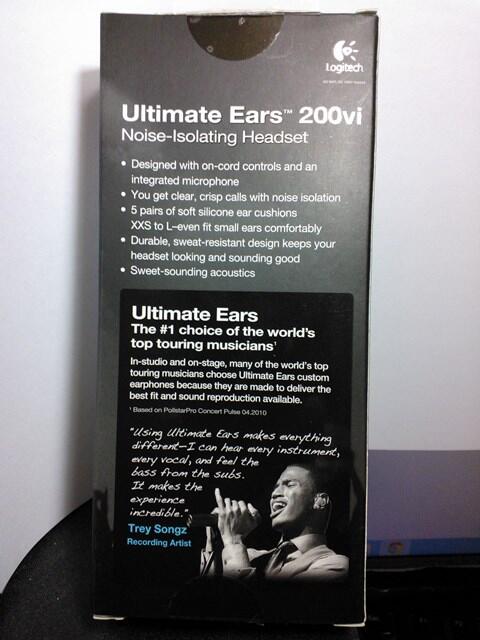 Headset LOGITECH Ultimate Ears 200vi Blue - New