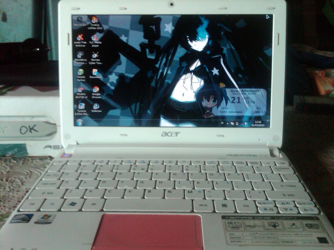 Acer Aspire One Happy2 Jarang Pakai Murah + Bonus