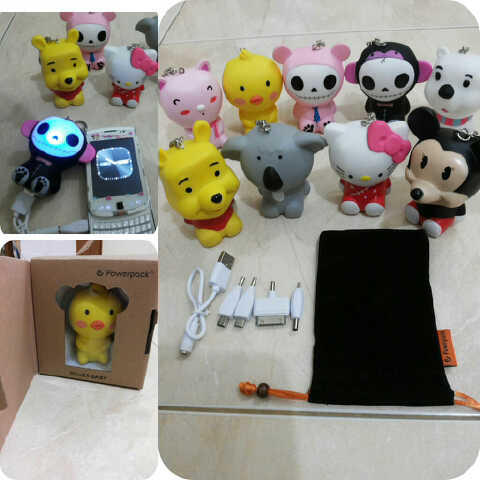 POWERBANK KARAKTER 3D, UNIK, STOCK TERBATAS