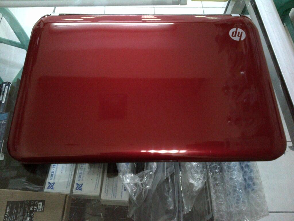 Netbook HP Mini 110 RED Intel Atom Dual Core N2600 2GB 320GB 10" Mulus banget