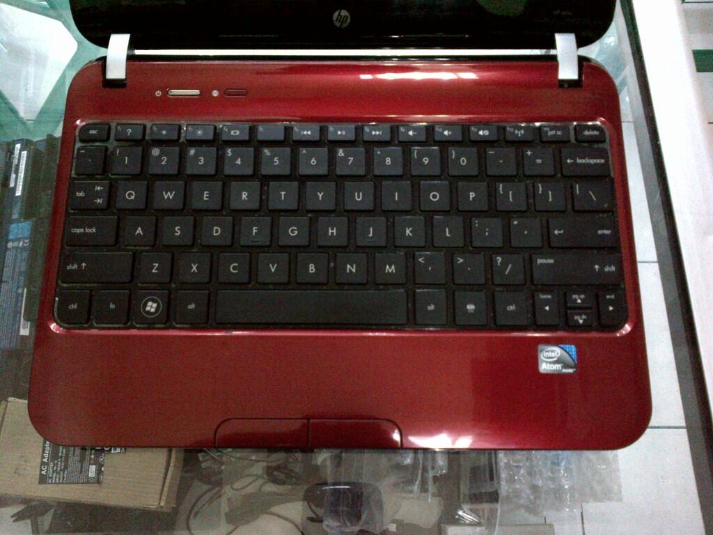 Netbook HP Mini 110 RED Intel Atom Dual Core N2600 2GB 320GB 10" Mulus banget