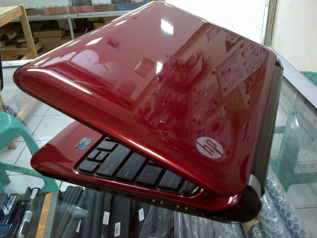 Netbook HP Mini 110 RED Intel Atom Dual Core N2600 2GB 320GB 10" Mulus banget
