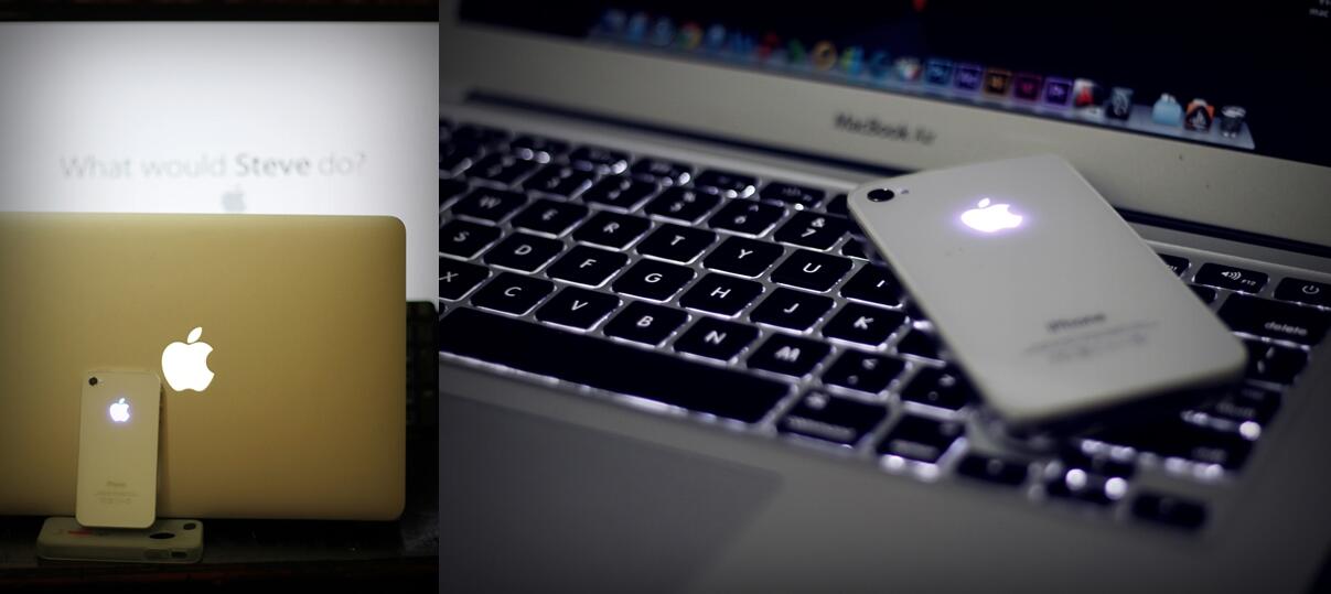 Glowing Apple Logo iPhone Case, Logo Apple iPhone bisa nyala seperti MacBook!