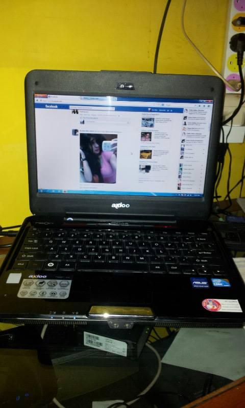 notebook laptop axioo m460 core i5 layar lcd 12in udah dvd rw lanka mantab nego