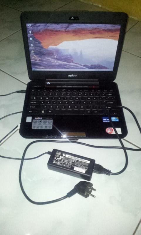 notebook laptop axioo m460 core i5 layar lcd 12in udah dvd rw lanka mantab nego