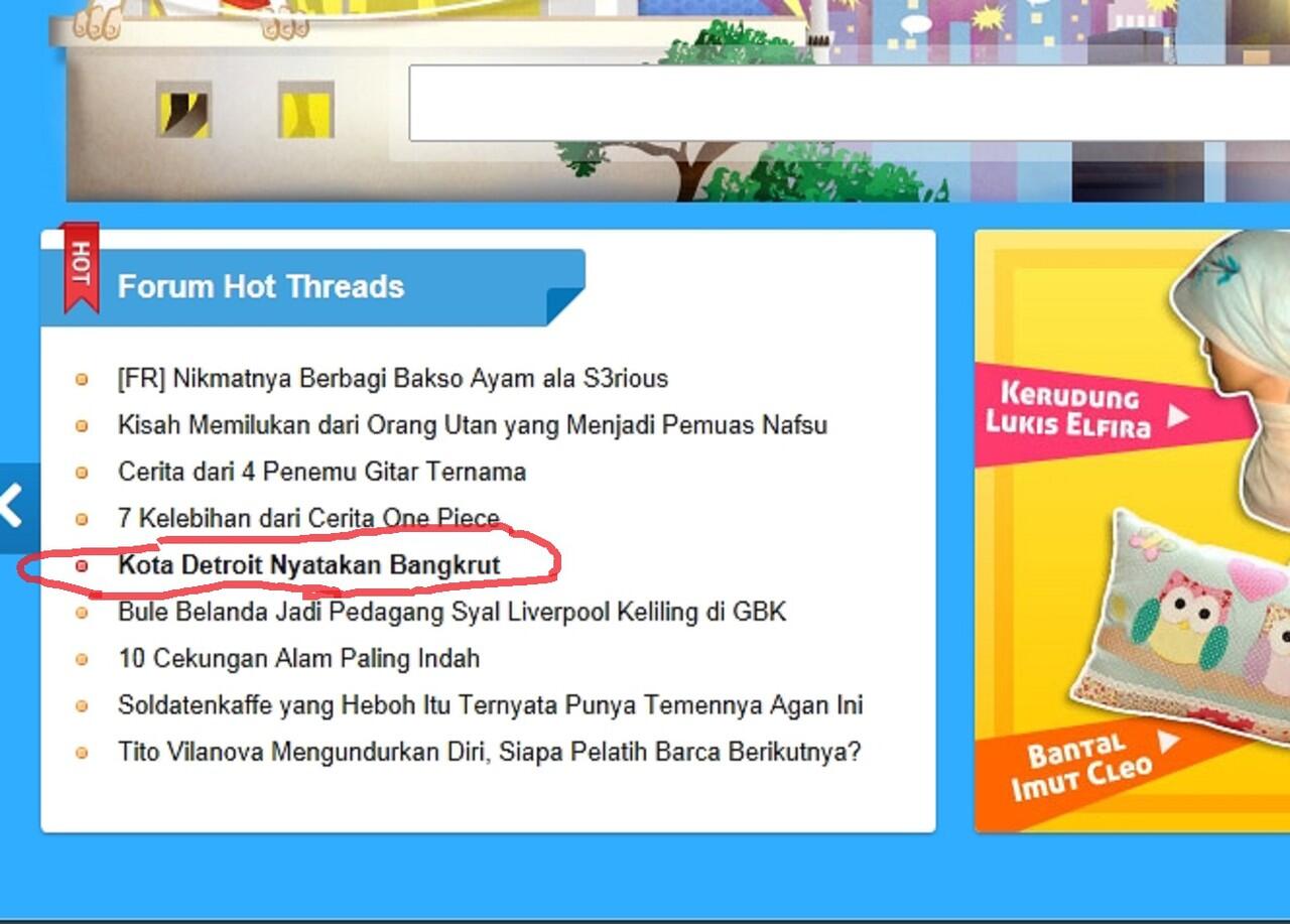 ( SEBUAH PELAJARAN ) KOTA DETROIT AKHIRNYA &quot; MENYERAH &quot;