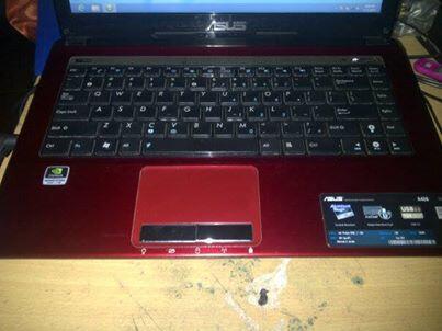 Asus A43s warna merah - Nvidia GT 520m 1GB - Windows 8 - Terawat