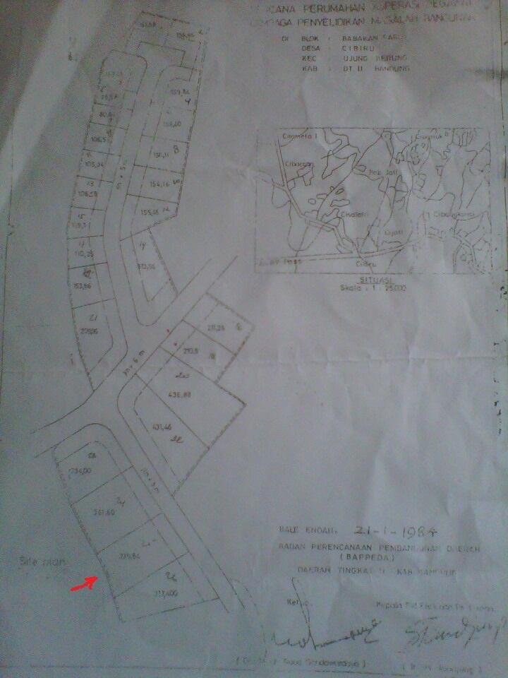 Dijual Rumah Kebun type 40/340 di Cibiru Bandung