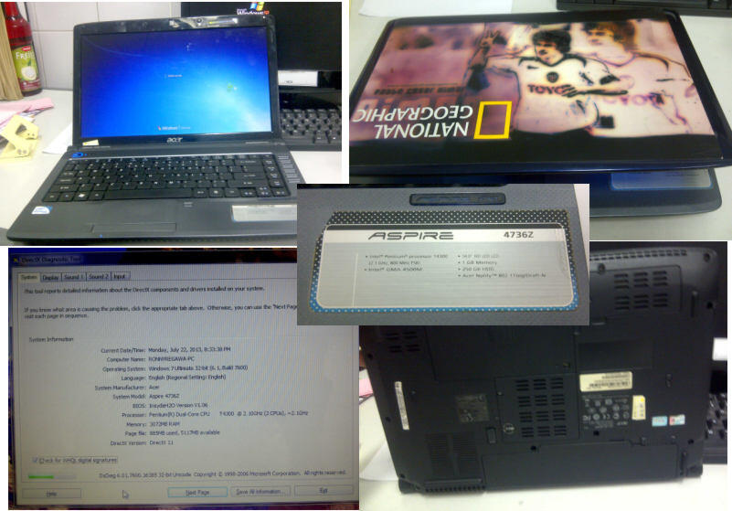 Jual cpt Acer 4736Z Cod Bandung Cikarang 2juta lebih