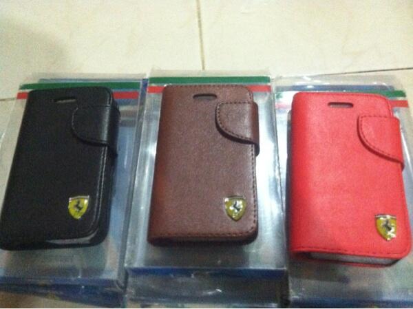 Flip cover or wallet case iphone 4g or 4s ferrari