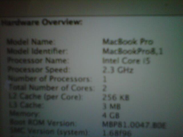 MACBOOK PRO 8.1 CORE i5 MANTAP....... TERMURAh SEKASKUS RAYA....