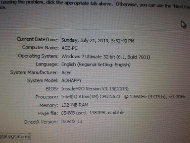 Acer Aspire One Happy Mulus + Batre Kuat 6 jam = 1.55 jt aj mau gan ?