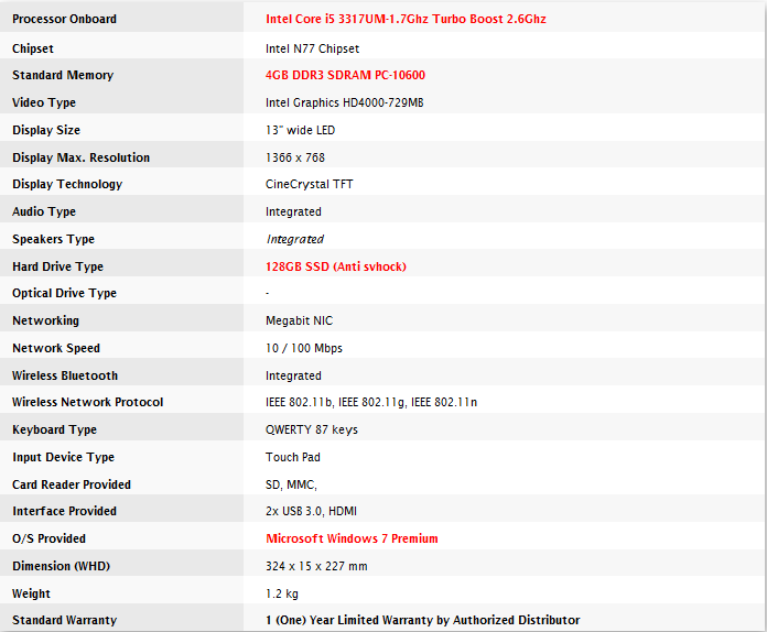 JUAL ACER Aspire S5-391-53314G12akk