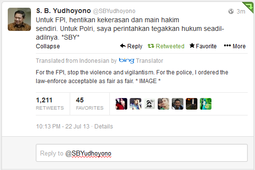 Tweet SBY yang Cetar Membahana Badai Ulalaa nih an :D