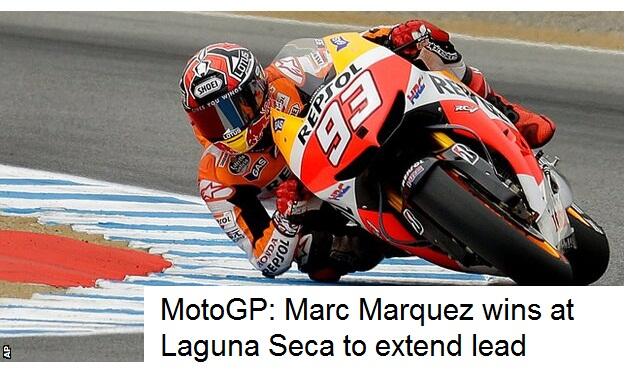 Hasil MotoGP : Marquez Taklukkan Laguna Seca !!!