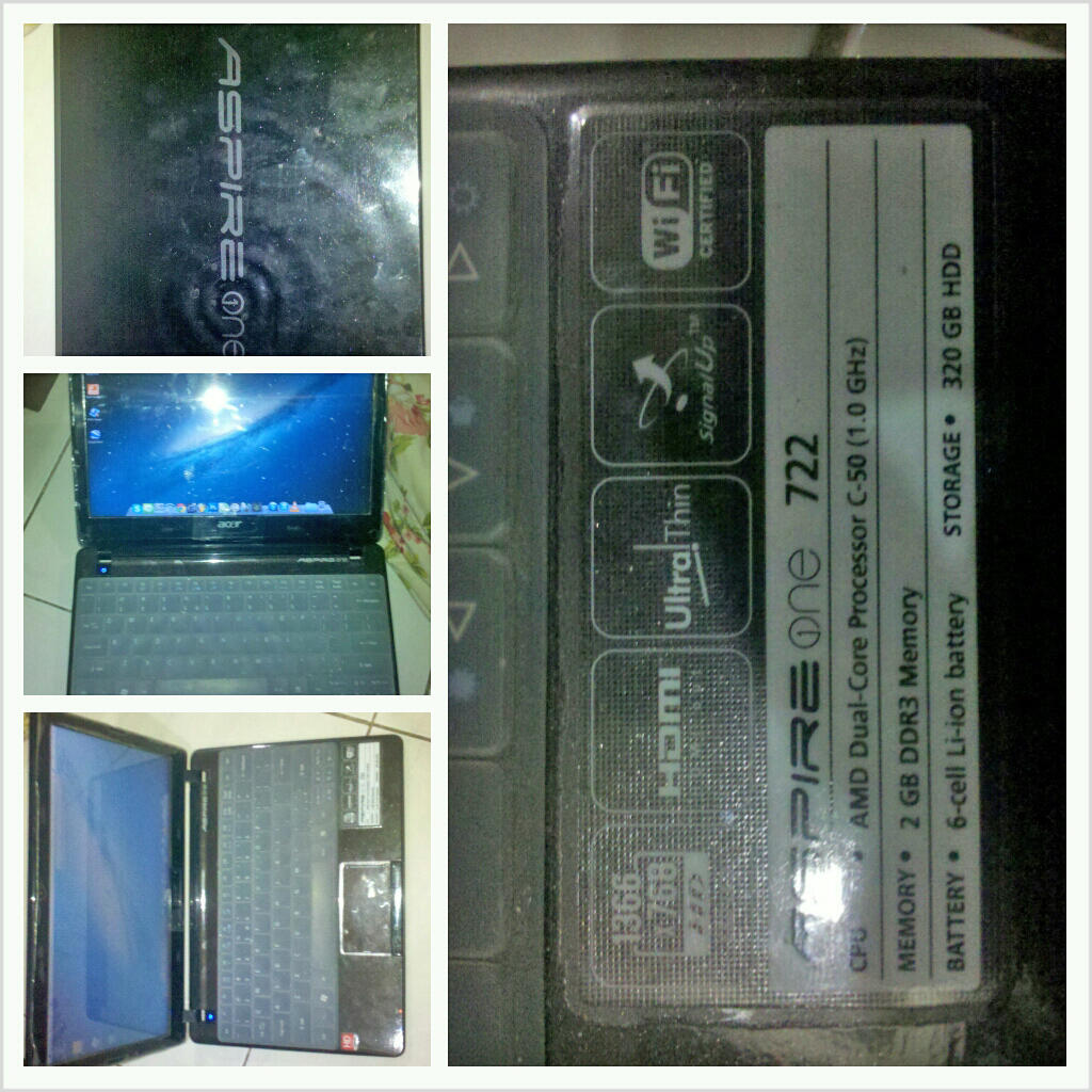 NETBOOK MURAH ACER AO 722 SUPPORT PES2012