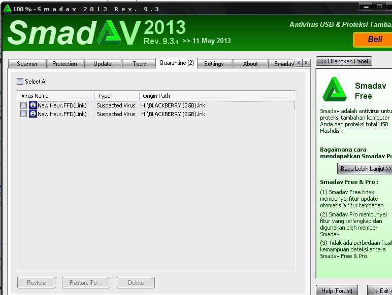 &#91;ASK&#93; Cara hilangin Virus &quot;New Heur.FFD(Link)&quot;
