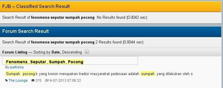 Fenomena Seputar Sumpah Pocong