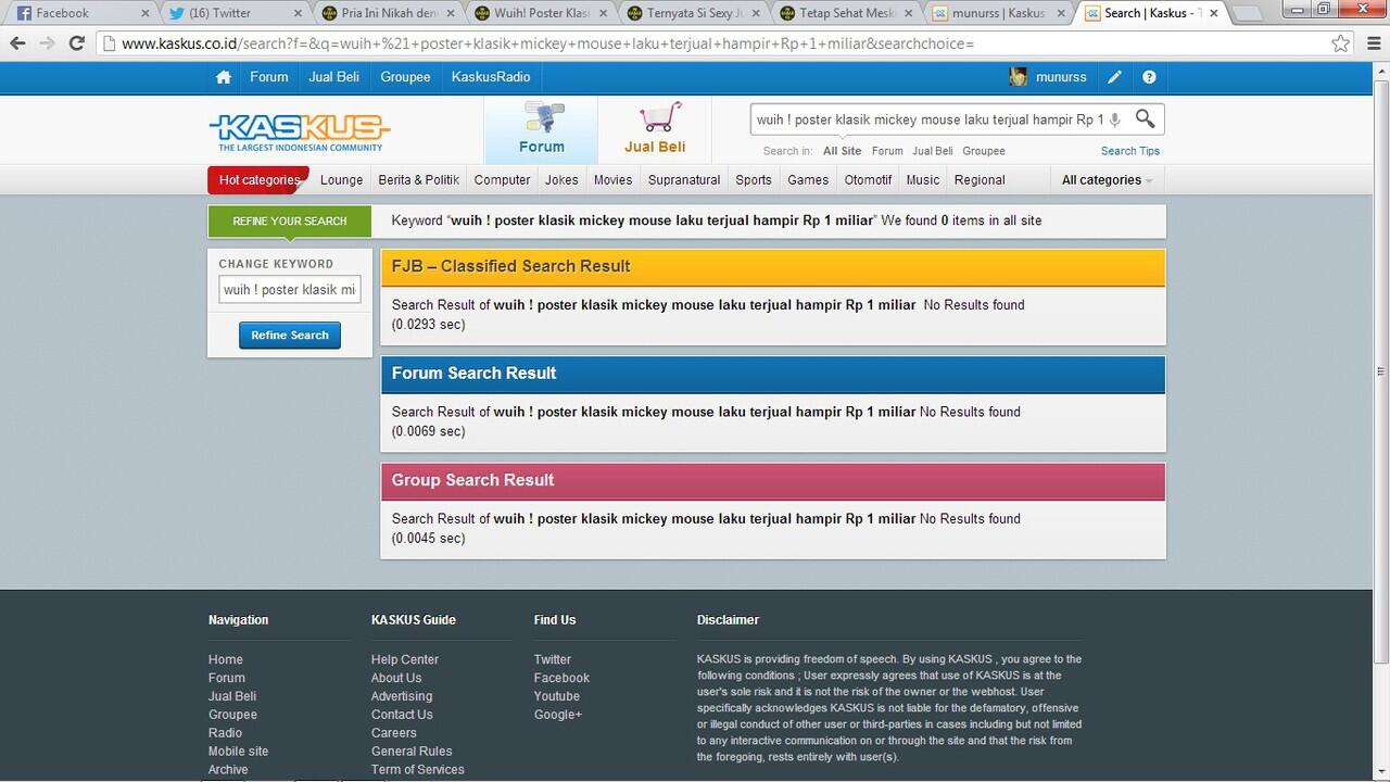 wuih ! poster klasik mickey mouse laku terjual hampir Rp 1 miliar