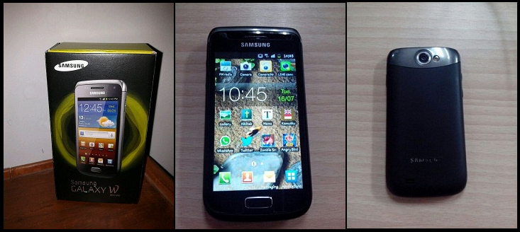 WTS SAMSUNG GALAXY W ( WONDER ) I8150 HITAM 2ND KOMPLIT MULUS