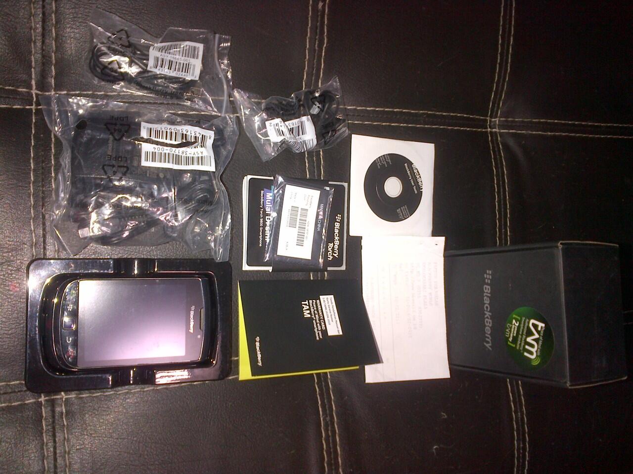 Jual 2nd Blackberry Torch 9800 Bandung