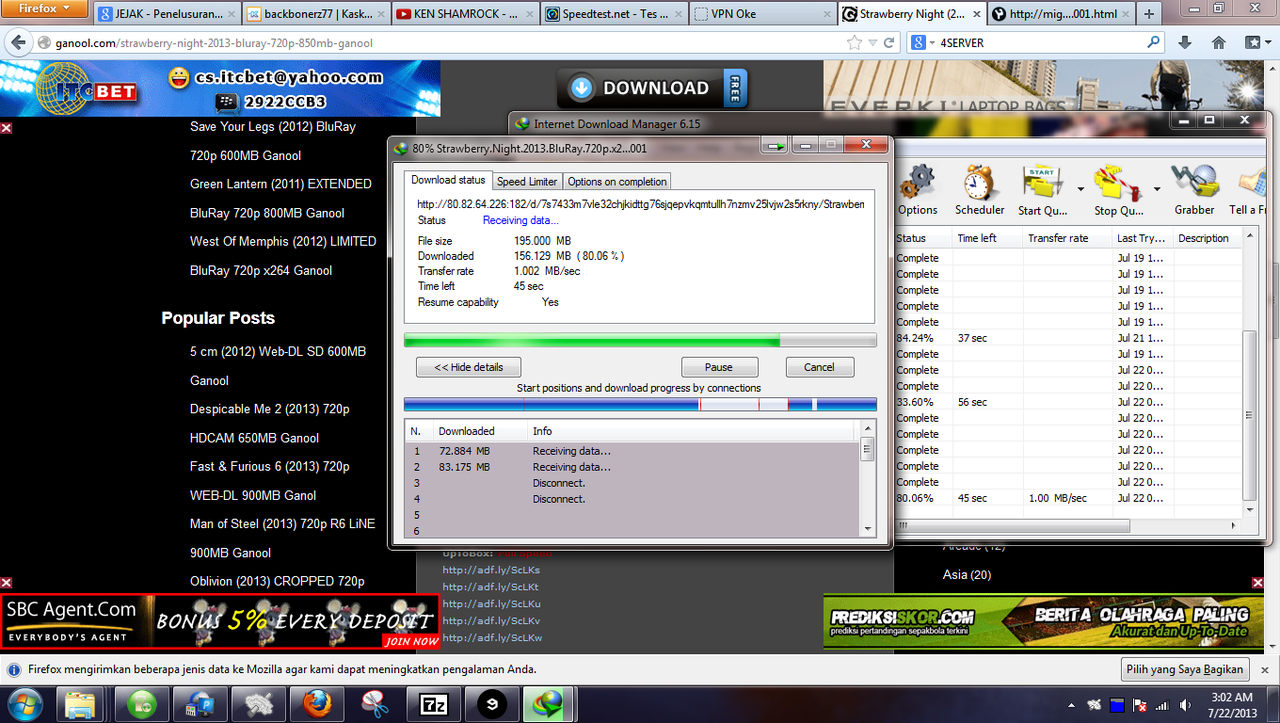 YUKKK....qt nampilin speed dwonload subuh ini...hehehe